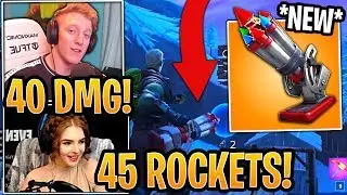 Streamers First Time Using *NEW* Bottle Rockets & Foraged Campfires! - Fortnite Moments