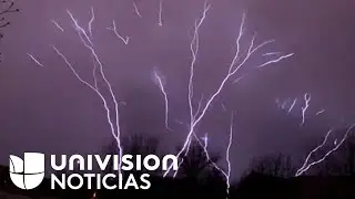 Los increíbles rayos que viajan hacia arriba en el cielo de Kansas