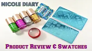 Nicole Diary Stamping Plates and Stamping Polishes | Review and Swatches