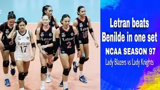 LETRAN DEFEATED BENILDE THE NCAA SEASON 97 WOMEN'S VOLLEYBALL CHAMPION BY ONE SET  @MariaIrma
