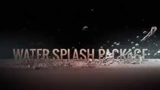 Animated Letters - Water Splash Package
