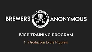 BJCP Training - Introduction