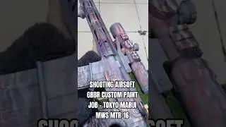GBBR CUSTOM PAINT JOB OPINION? TOKYO MARUI MWS MTR-16 G-EDITION SHOOTING AIRSOFT