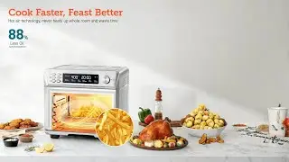 Best Large Air Fryer Toaster Oven Combo for Family Cooking | Smart Countertop Convection Oven Review