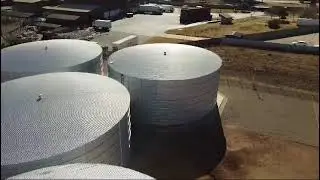 Another successful installation by Rainbow Reservoirs.Four MEGATANKS!