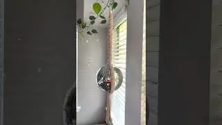 DIY Disco Ball Hanger for Your Space #retrodecor #discoballart