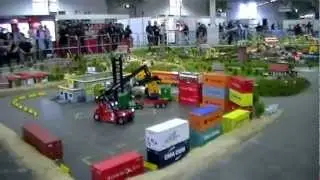 #Containerstapler Container terminal #Intermodellbau Dortmund 2012 #Tamiya
