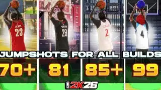 BEST JUMPSHOTS FOR ALL BUILDS IN NBA 2K26!!! NEVER MISS AGAIN!!!!