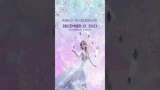 Frozen Invitation #animatedinvitation #invitation #birthdayinvitation