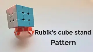 How to make a rubik's cube stand with the snake cube for beginners.
