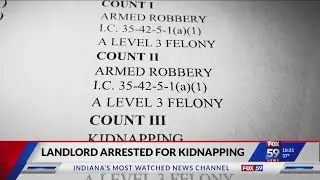Indianapolis landlord faces kidnapping, armed robbery charges for allegedly threatening tenants at g