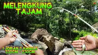 MELENGKUNG TAJAMMM..!!!! | Test joran super lentur 330cm &times; 230cm | micro fishing rod