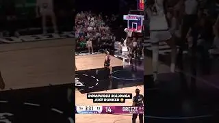 🤯 DUNK by Dominique Malonga | Unrivaled Breeze BC women's basketball WNBA #shorts #short #basketball
