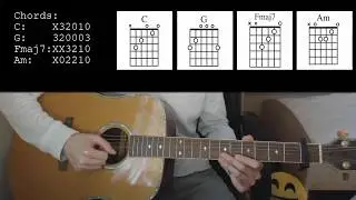 Calum Scott - Dancing On My Own EASY Guitar Tutorial