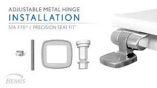 Installation: Adjustable Metal Hinge Toilet Seat - Stays Tight!