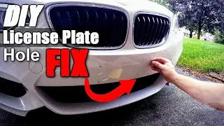 fix license plate holes at home