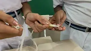 Sustainable biogas model using recycled bottles!