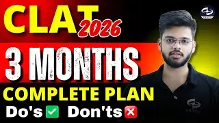 Crack CLAT in 3 Months | CLAT 2026 Monthwise Study Plan | Abhyuday Pandey
