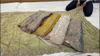 chickpet Bangalore wholesale fancy designer sarees||Single saree courier available