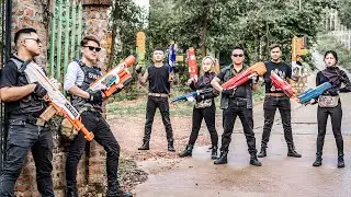 LTT Nerf War: бойцы SEAL X сражаются с группой преступников, доктор Ли уничтожает план ограбления