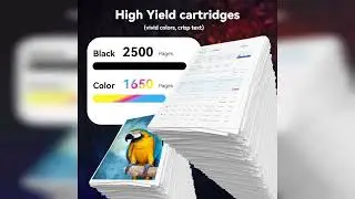 Review: 936XL Ink Cartridges Combo Pack for HP Black and Color OfficeJet Pro 9125e 9135e 9730e...