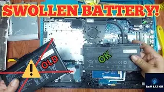 HP Laptop Maintenance: Swollen Battery Replacement & Thermal Paste Update