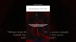When maa kali stands with you #motivational
