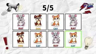 Say the Word on Beat 🔊 | CAT DOG RAT BAT HAT 😵&zwj;💫