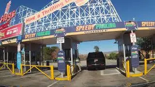 Driving Into The Parking Lot at Six Flags Magic Mountain - Valencia, California