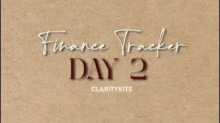 Simple Finance Tracker for students | Google Sheets | Clarity Kits