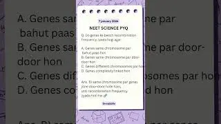 NEET 2025 PYQ | Linkage & Recombination 🔥