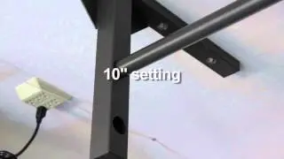 Short ceiling pull up bar chin up bar for low ceilings