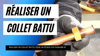 R&eacute;aliser, faire un collet battu en 3/4 passage 16