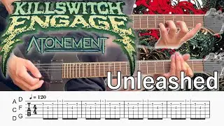 Unleashed  /  Killswitch engage (screen TAB | Guitar lesson)