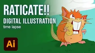 Mastering Pokemon Raticate illustration tutorial- Adobe illustrator