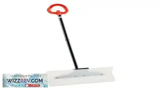 VEVOR Snow Pusher Shovel 24 in Wide Outdoor Snowplow Shovel with Ergonomic