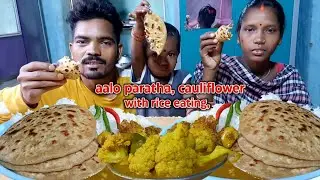 Today eating, special aalu parotha Today this lunch@jh-eatingshow3465