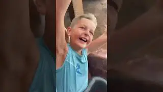 Kid Going CRAZY On Roller Coaster *iNSANE* #shorts #rollercoaster #dailyvlog