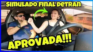 ÚLTIMA AULA - SIMULADO FINAL  DETRAN - APROVADA!!! (CAROLINA) #Exame #Detran #AutoEscola