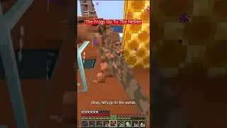 I Transported The Frogs To The Nether in Minecraft #minecraft #shorts