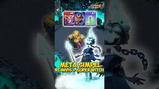 Serangan simpel th 14 ! Combo Super Witch & Rc Invis Spell STRATEGI TH 14 - Clash of clans