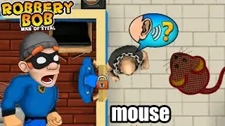 Blue Guard Using Mouse To Gameplay Finish Robbery Bob 1 - Part 17