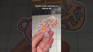 Sparkle cold laminate #coldlaminate #sparkle #stickershop