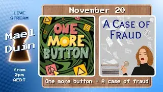 🔴LIVE: Let's play ▶️ One more button + 📑 A case of fraud
