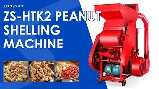 ZONESUN ZS-HTK2 Automatic Peanut Sheller Machine High Efficiency Peanut Processing
