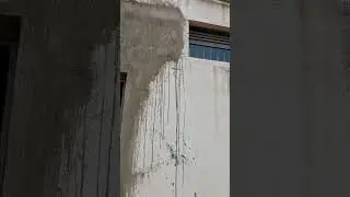 Formation of cracks on concrete columns and brick walls
