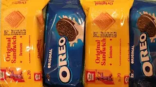Satisfying Asmr OREO and Original Sandwich Lemon Unboxing Video