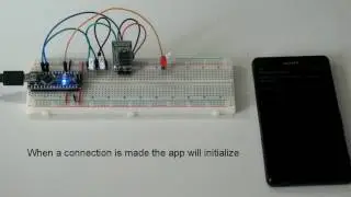 Bluetooth Control Panel: Example 1a, single LED