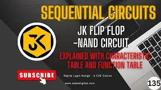 135 || DLD || JK Flip-Flop: NAND Circuit, Characteristic Table, and Function Table #gate #dld #jk