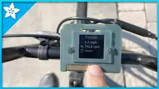 Pyloton - CLUE Bike computer #adafruit #3dprinting